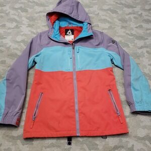 Aperture Jacket Womens Medium Multicolor Full Zip Pockets Hooded Ski Snowboard